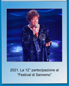 2021. La 12 partecipazione al Festival di Sanremo