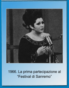 1966. La prima partecipazione al “Festival di Sanremo”